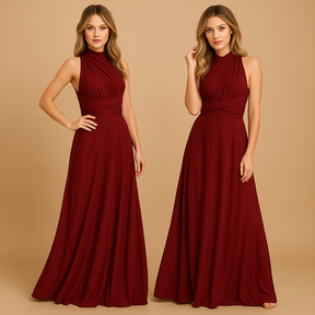 Eleganckie Wickelkleid z Plisowaną Talią i Długimi Wiązaniami | Mila 2