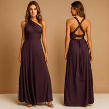 Eleganckie Wickelkleid z Plisowaną Talią i Długimi Wiązaniami | Mila 3