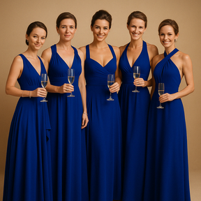 Eleganckie Wickelkleid z Plisowaną Talią i Długimi Wiązaniami | Mila 7