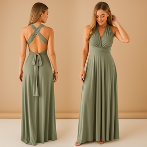 Eleganckie Wickelkleid z Plisowaną Talią i Długimi Wiązaniami | Mila 9